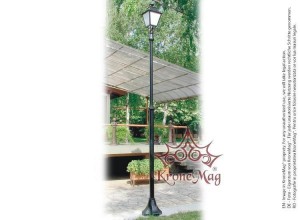 Köztéri Fém - Öntöttvas Lámpaoszlop Kandeláber M027